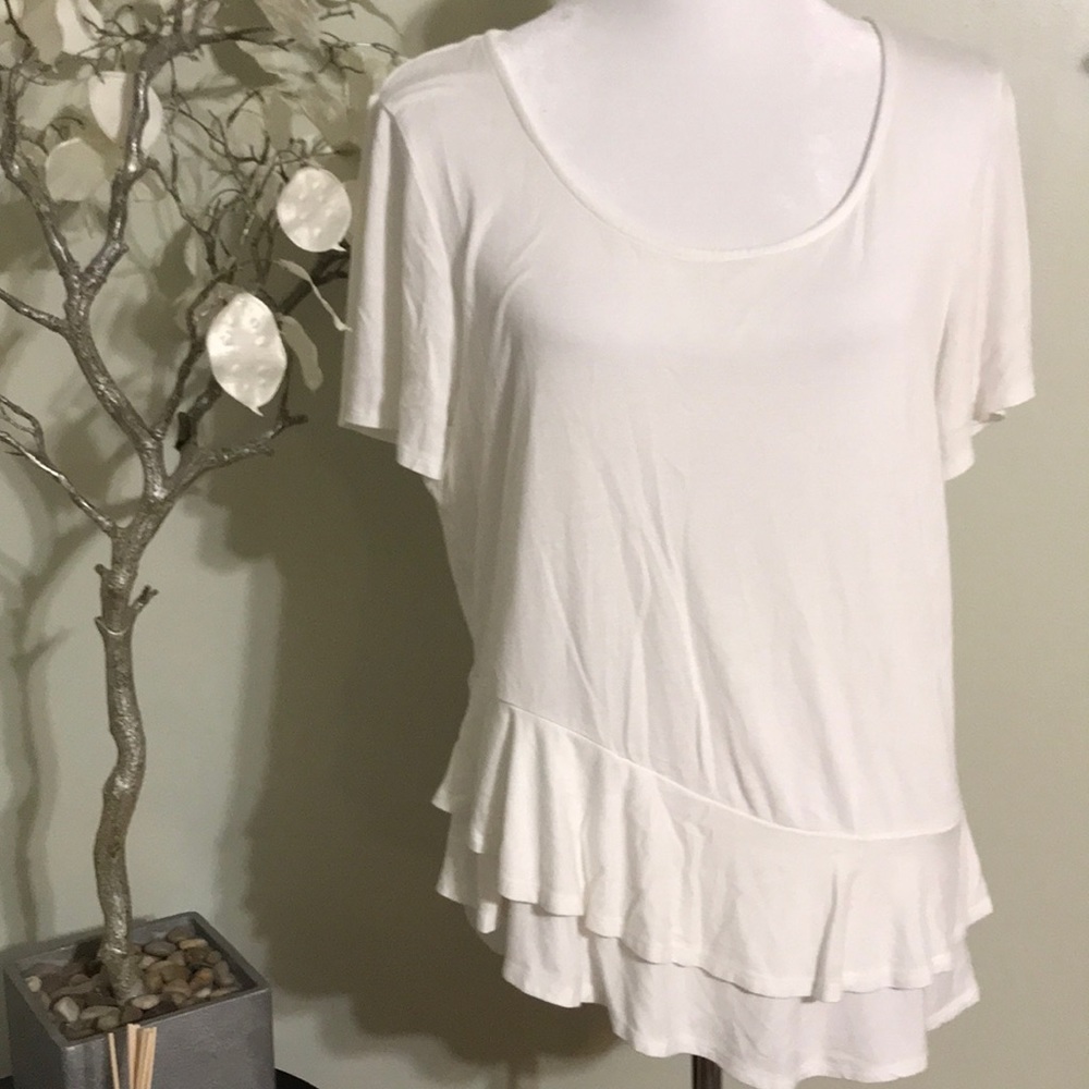 WHITE HOUSE BLACK MARKET WHITE TOP